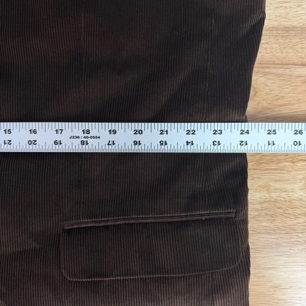 Saddlebred Mens 48R Brown Corduroy Sport Coat Two Button Blazer Formal Office‎